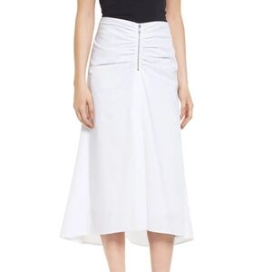 TROUVÉ Ruched Front Flare Skirt